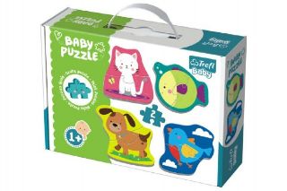 Obrázek z Puzzle baby Zvířátka 2ks v krabici 27x19x6cm 12m+ 